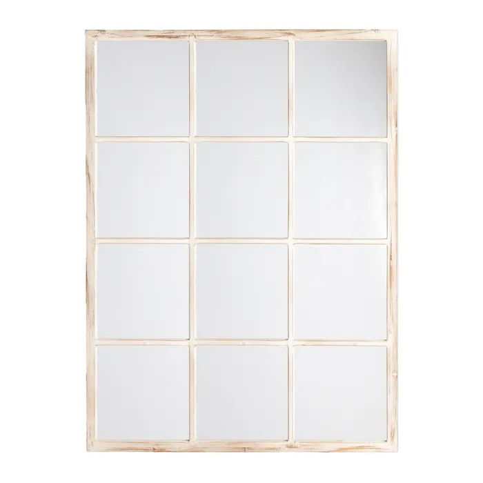 Espejo Ventana Blanco Rozado