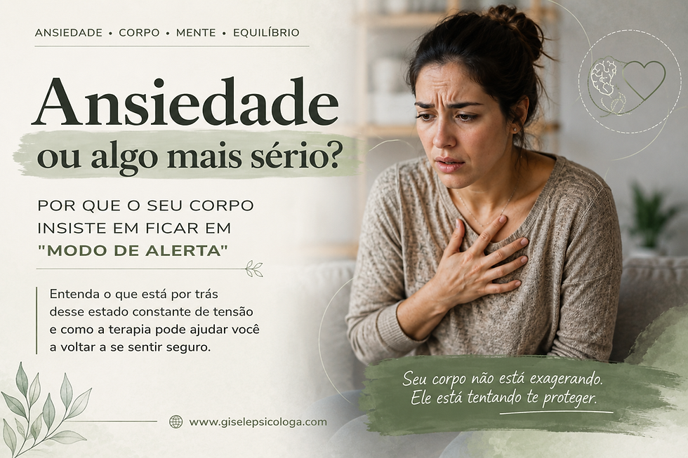 Ansiedade ou algo mais sério