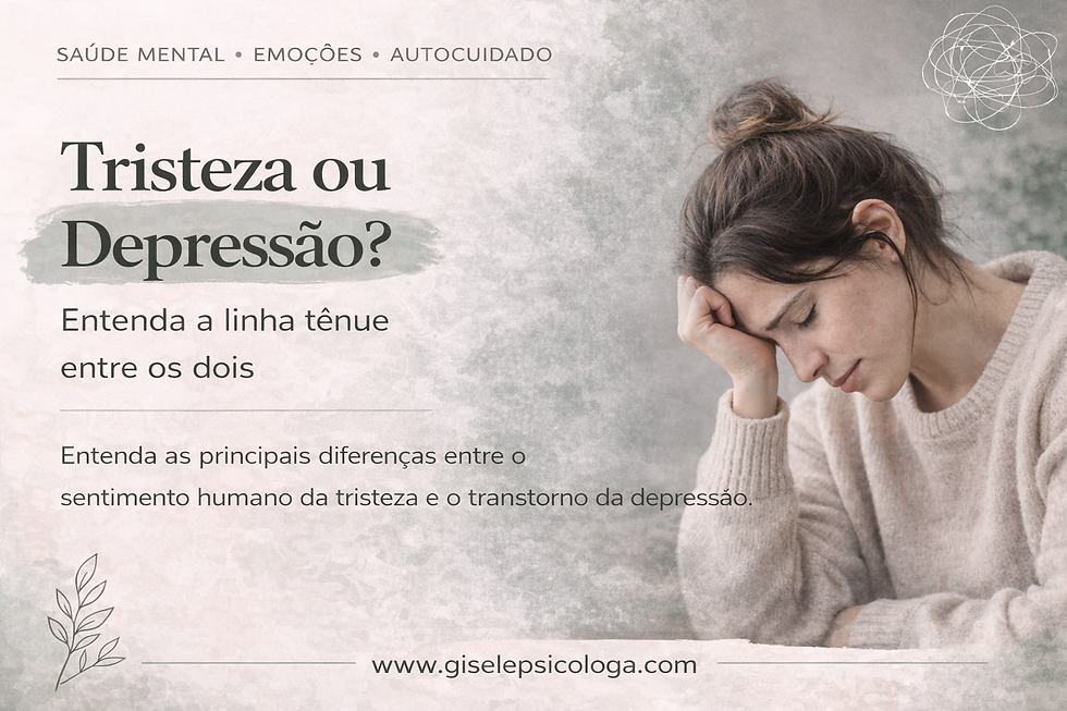 Tristeza ou Depressão? Entenda a linha tênue entre os dois
