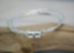 Wedding Date Topaz Triple Bangle