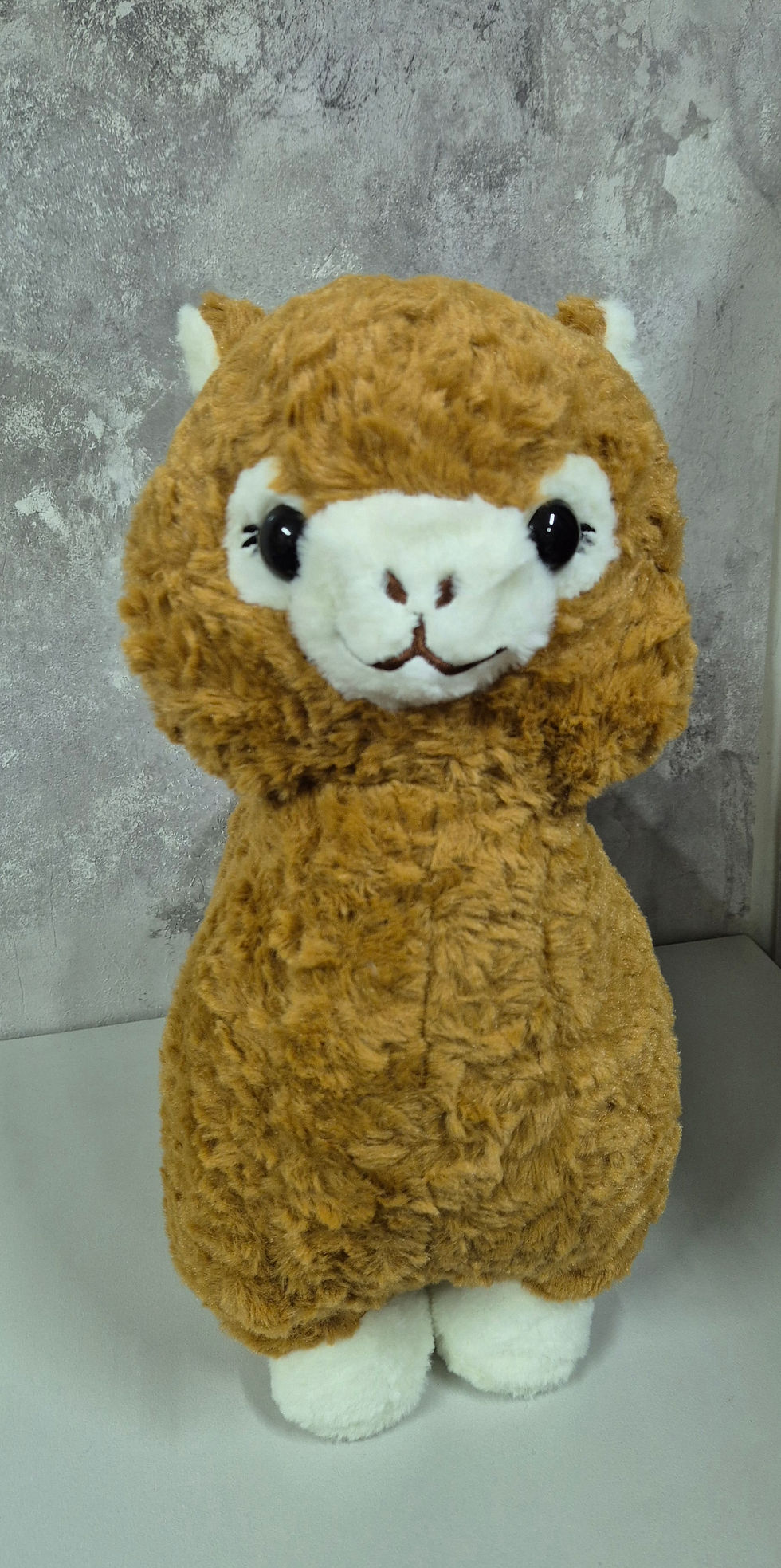 Brązowa alpaka z kocykiem