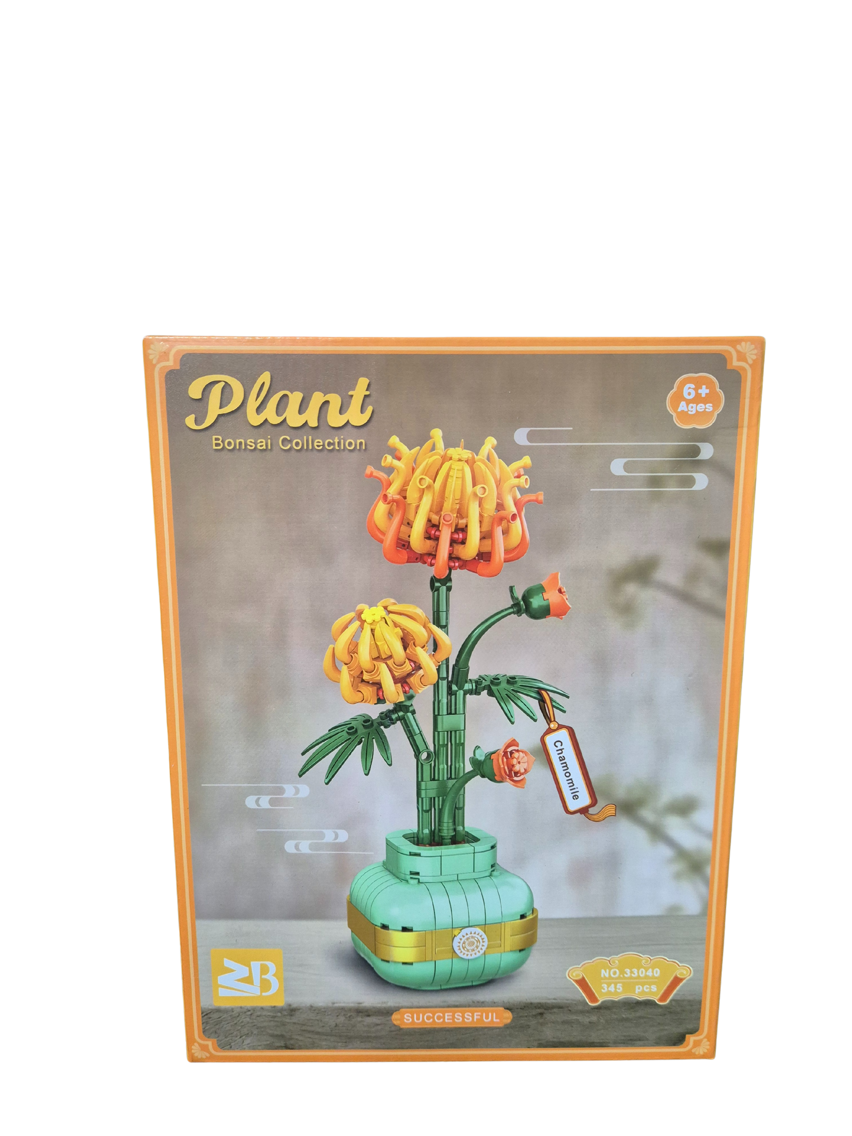 Klocki kwiaty chamomile pomarańczowe (Bonsai collection)