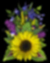 100BQ Jewel-Toned Sunflower Bouquet