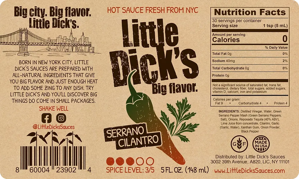 Thumbnail: Little Dick's Serrano Cilantro Hot Sauce