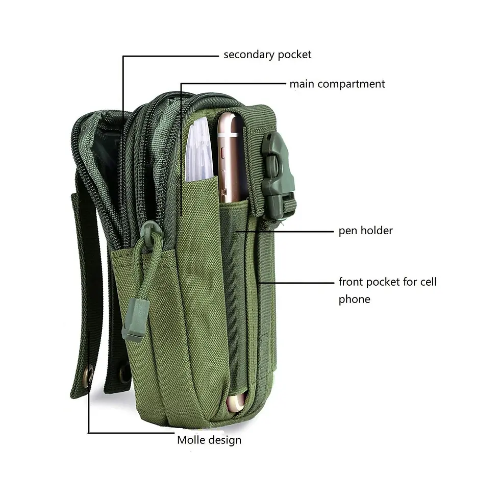 Thumbnail: Tactical Molle Military Pouch Waist Bag