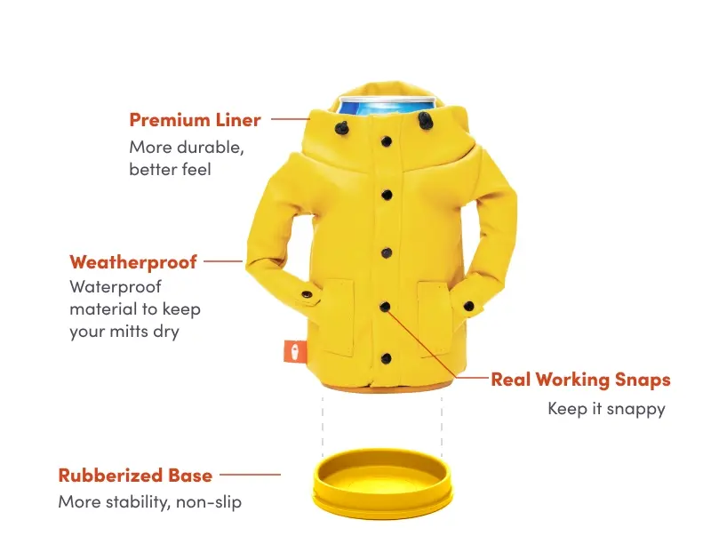 Thumbnail: Puffin Drinkwear Insulated Can & Bottle Cooler - The Raincoat