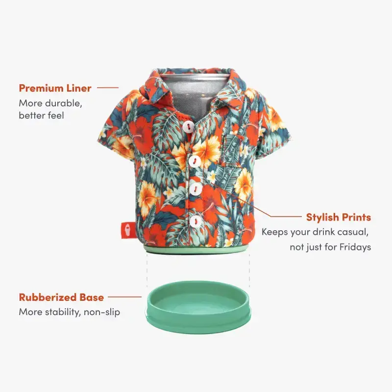 Thumbnail: Puffin Drinkwear  Insulated 12oz Can Cooler - The Aloha