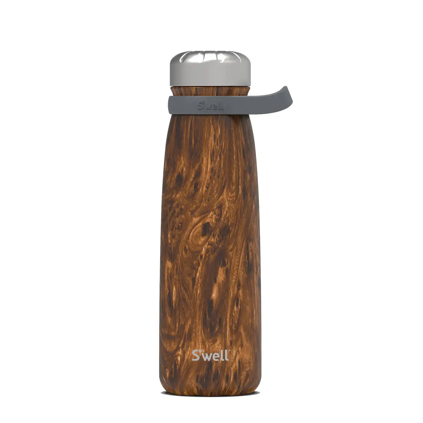 S'well Stainless Steel Traveler - 40z Teakwood