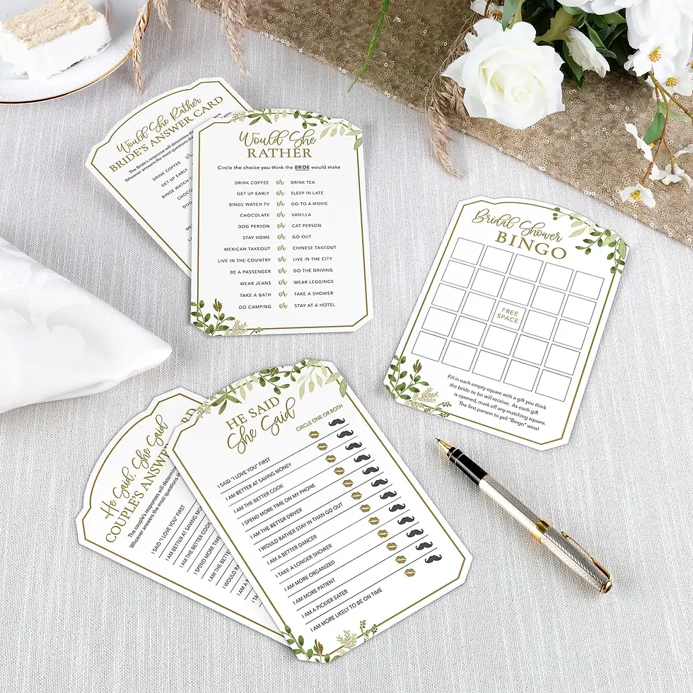 Thumbnail: Bridal Shower Games - Set of 3