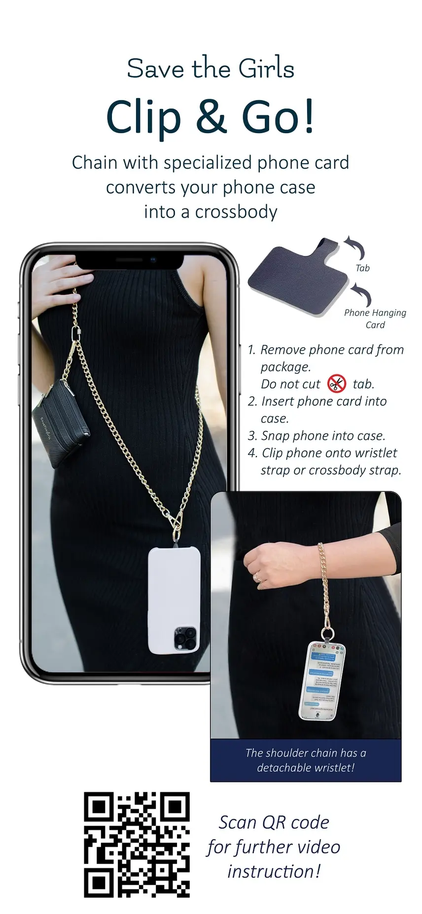 Thumbnail: Clip & Go Chain w/Zippered Pouch