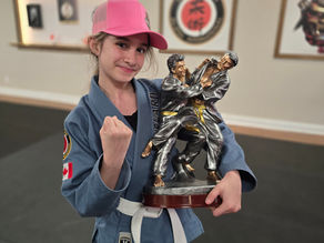 Eyia student of the month kids martial arts Chesterville dojo award