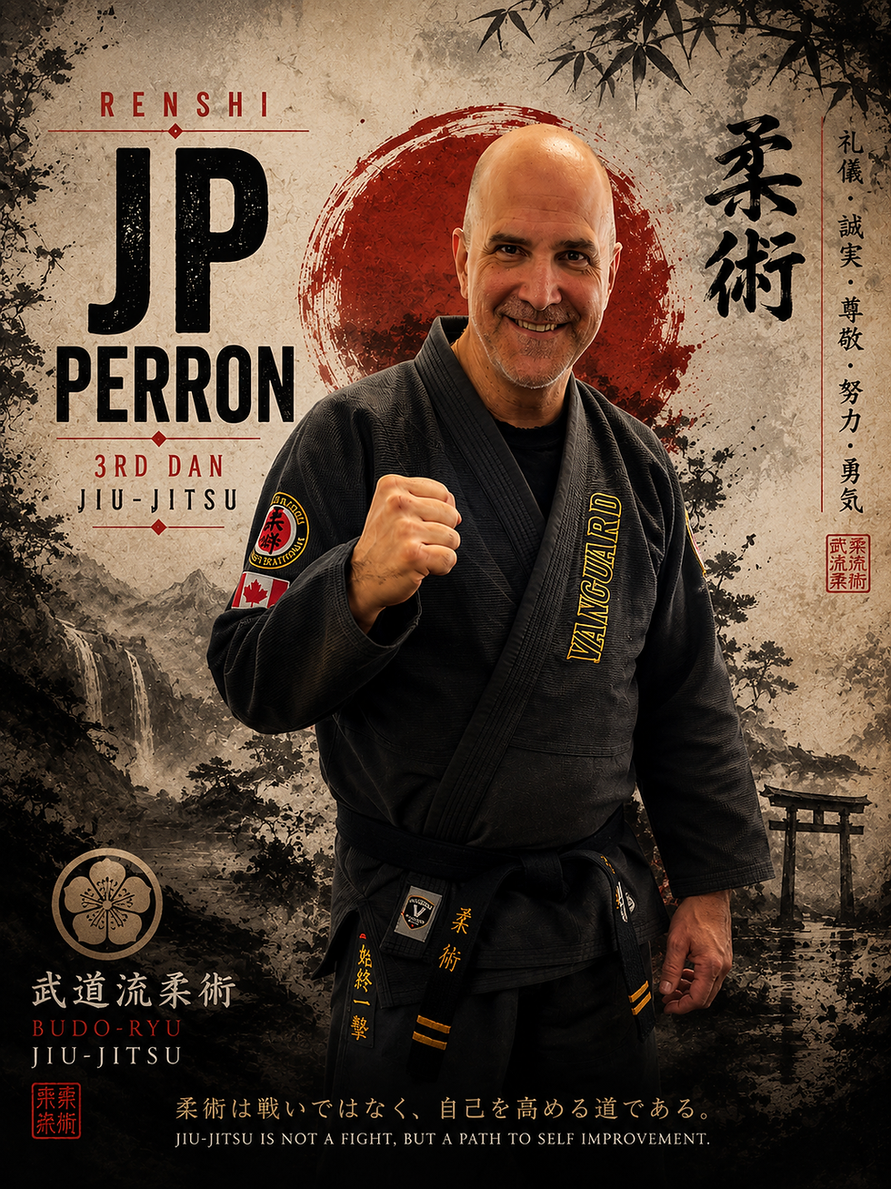Renshi JP Perron, 3rd Dan Jiu-Jitsu instructor.