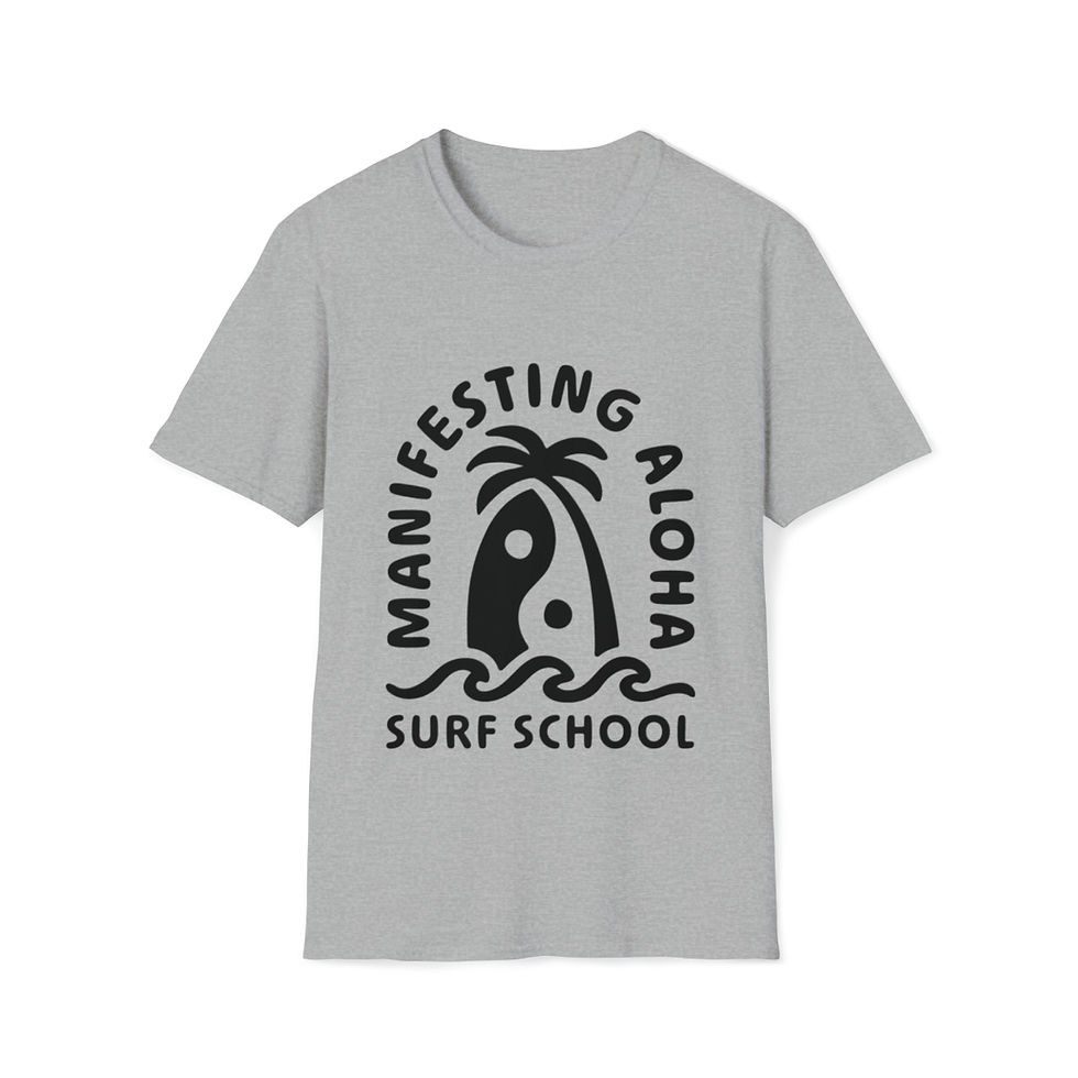 Thumbnail: Manifesting Aloha Surf School Unisex Softstyle T-Shirt