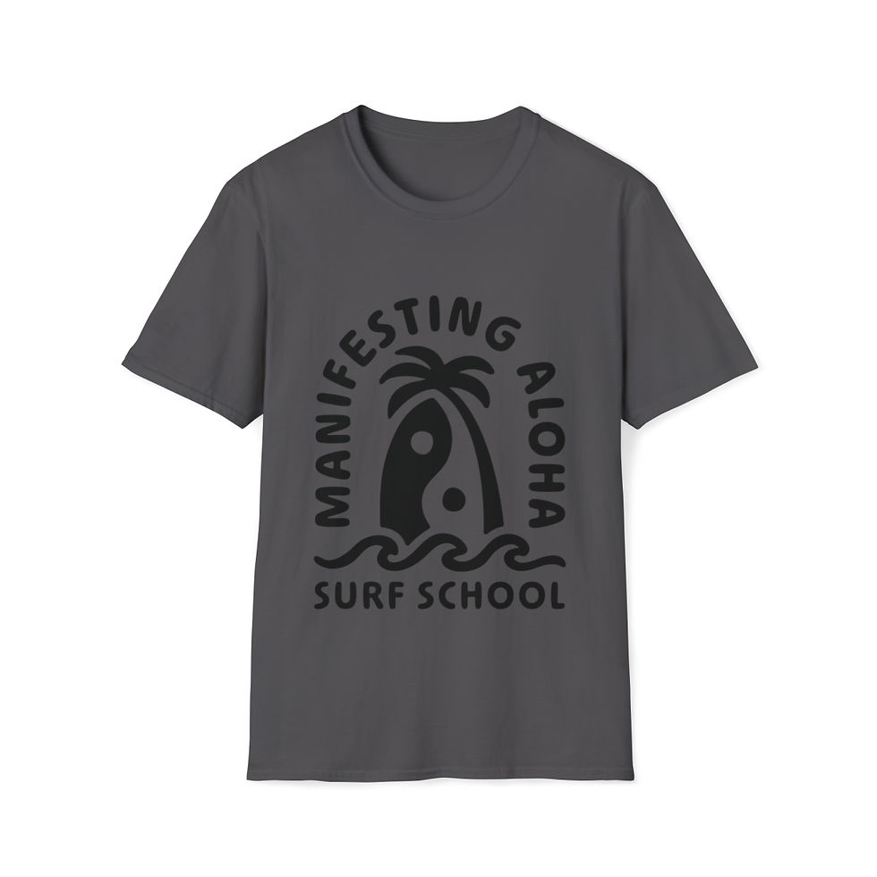 Thumbnail: Manifesting Aloha Surf School Unisex Softstyle T-Shirt
