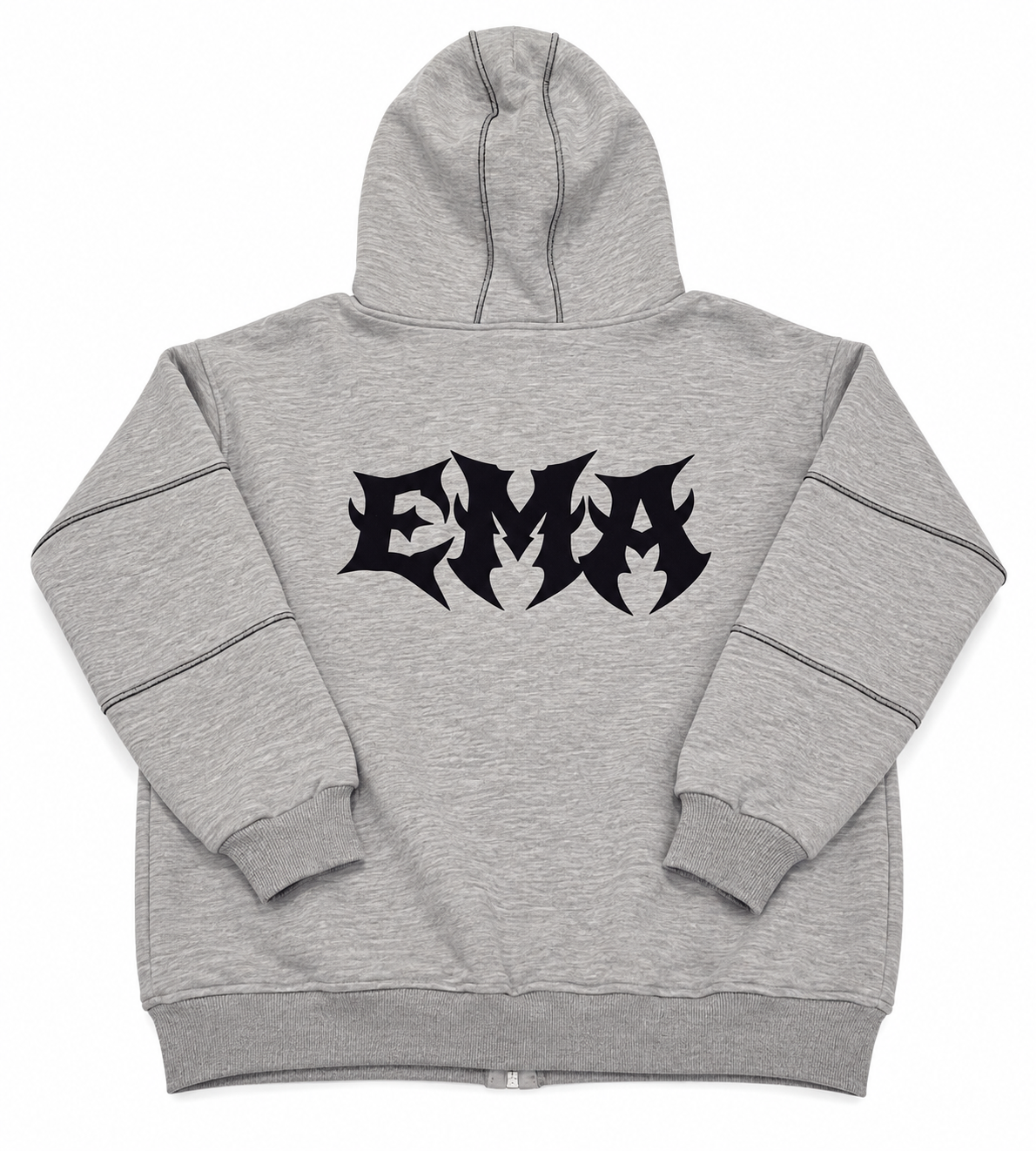 EMA FACELOCK ZIP HOODIE GRİ