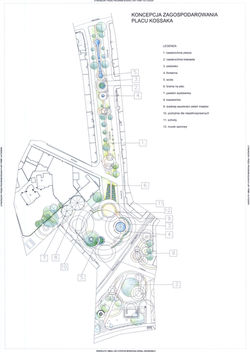 Rzut projektu placu i ulicy Retoryka