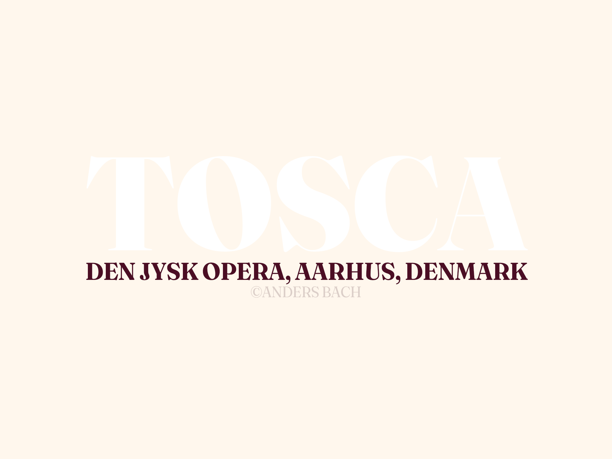 Tosca stage photograph title composition