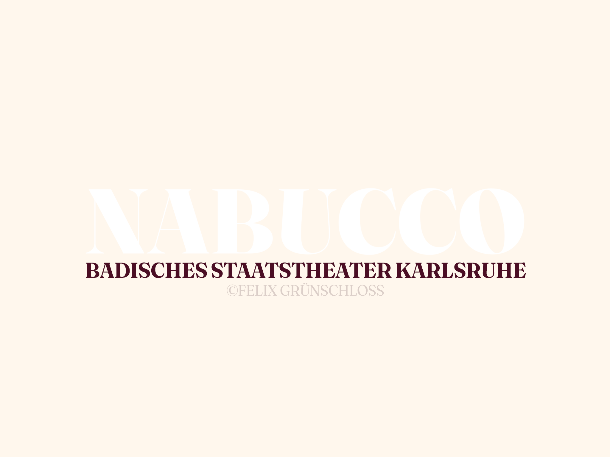 Nabucco stage photograph title composition