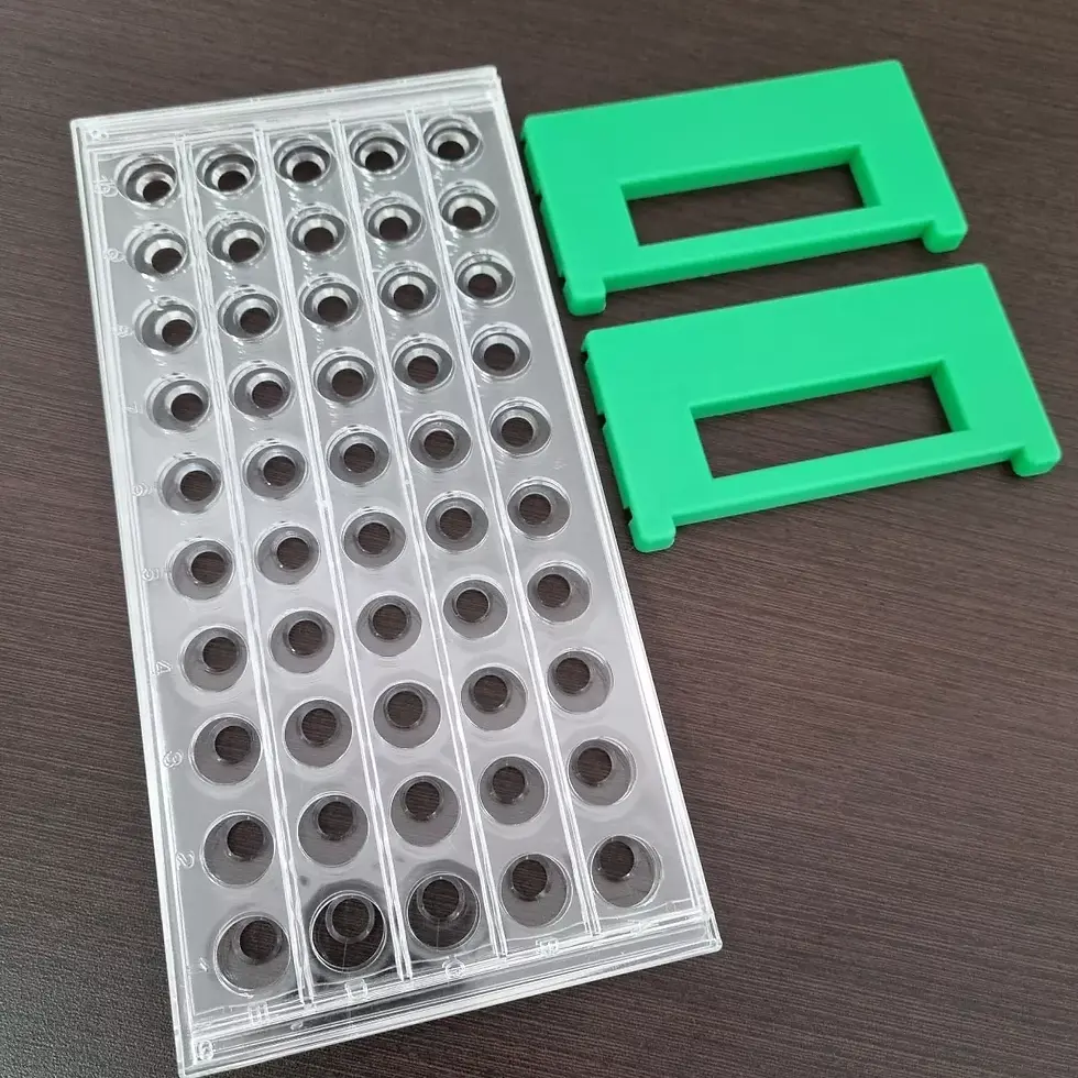 Miniatura: GRADILLAS ACRÍLICAS PARA TUBOS 50 PUESTOS