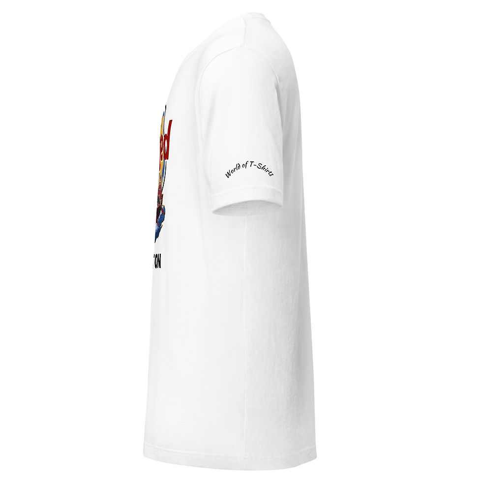 "Banned From Boston" Tee | World of T-Shirts | White | Side View