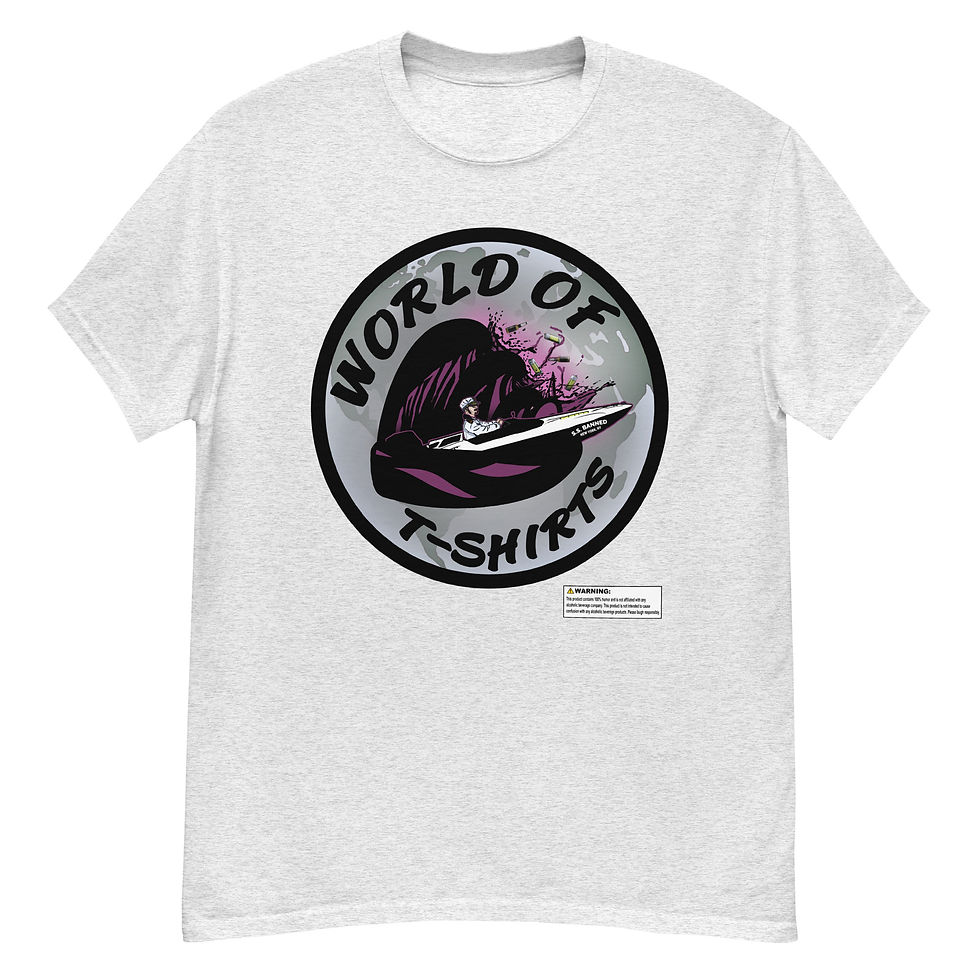 Thumbnail: "Captain of NY" Black Cherry Tee | World of T-Shirts | Ash