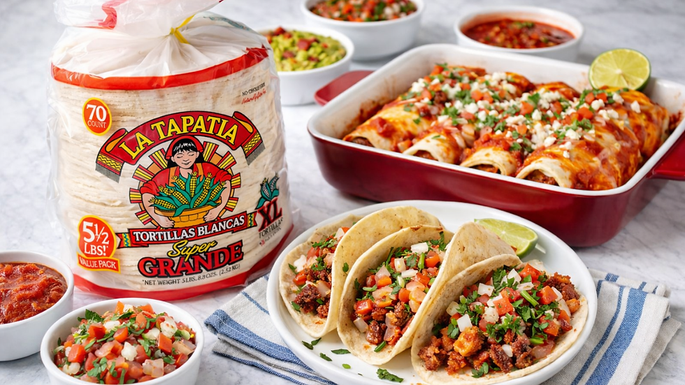 White corn tortillas with enchiladas