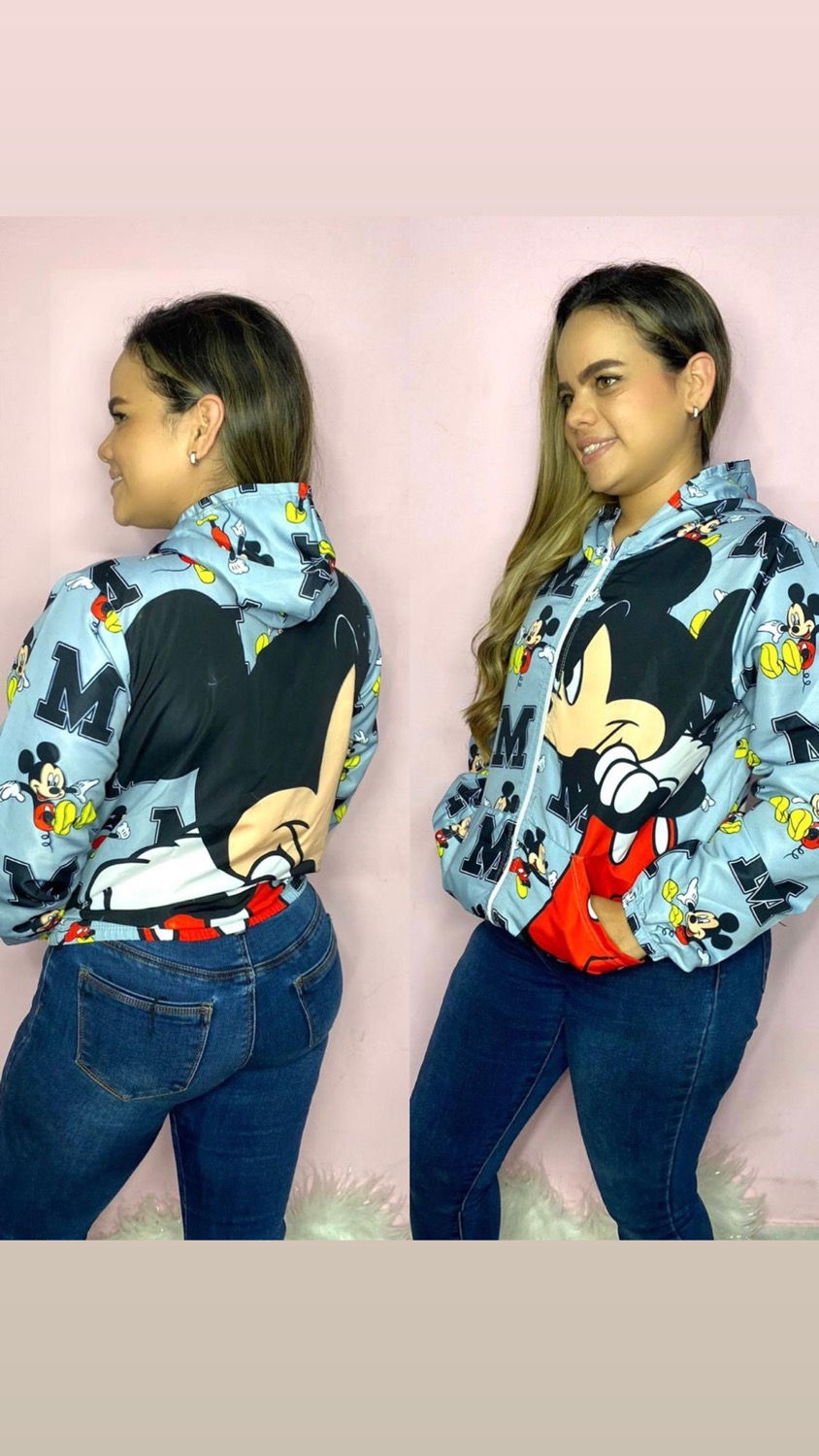 Thumbnail: Jacket Mickey & Minnie (Waterproof) one size small to smal large