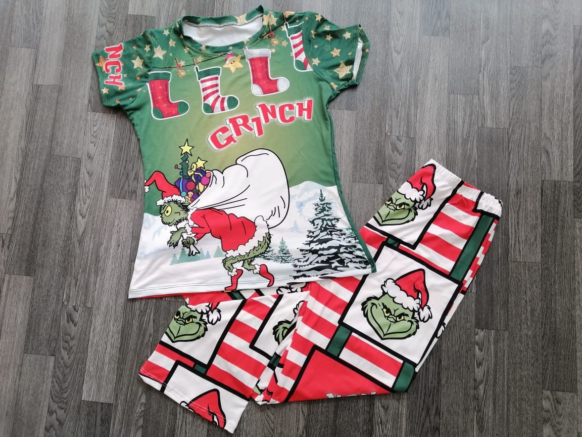 The Grinch Christmas long pajama 