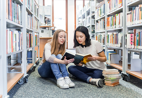 Girls in the Library