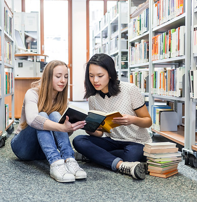 Girls in the Library