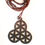 Miniature : boucle d'oreille triple graine de vie platinium