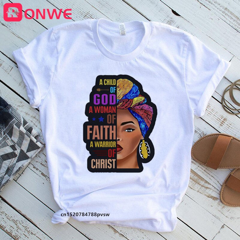 Thumbnail: I Am a Strong Melanin Queen T Shirt Women Clothes