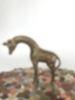 Thumbnail: Vintage Solid Brass Giraffe