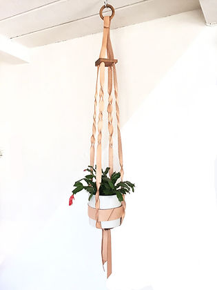 Large Plant Hanger With Triangle Stitching