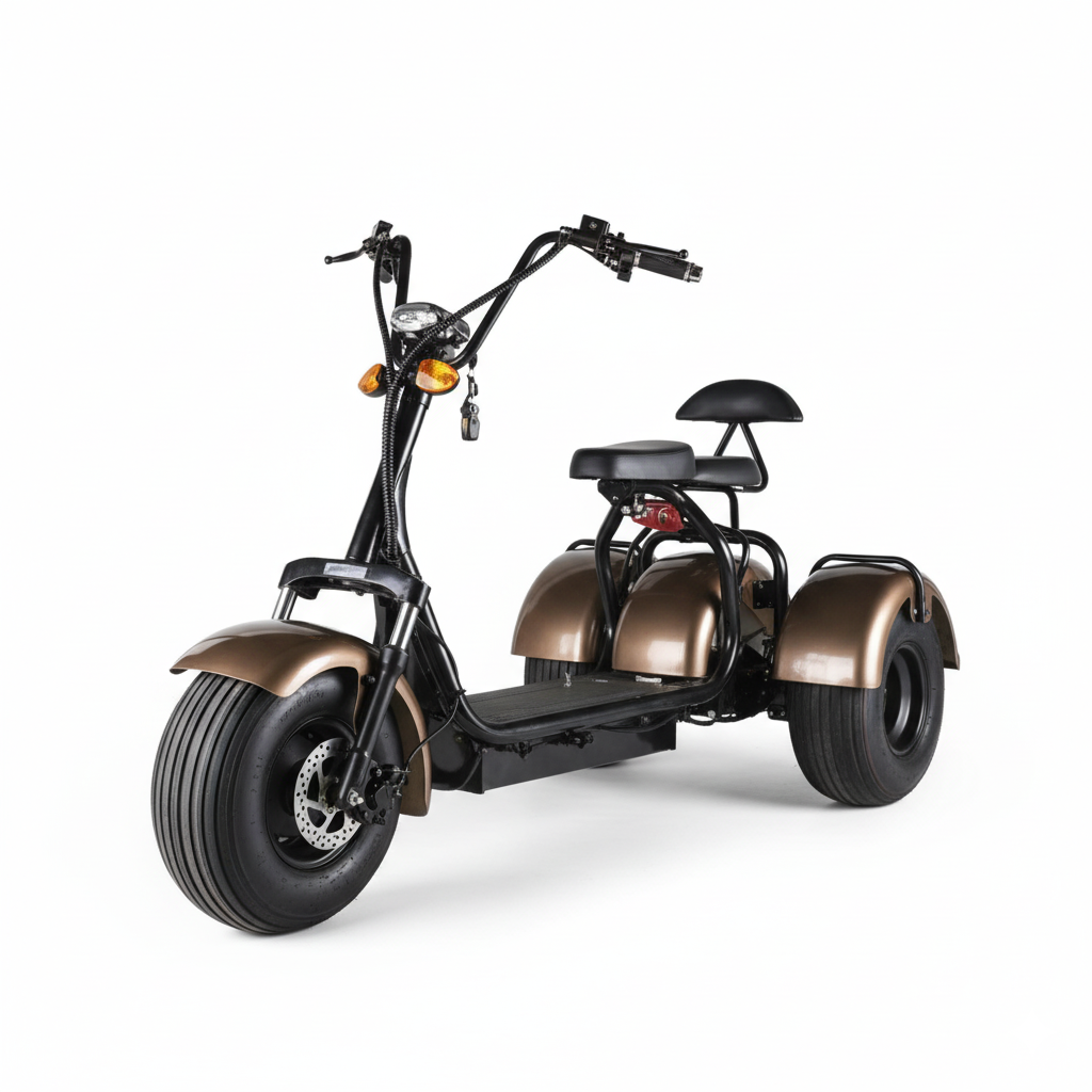 Трицикл Citycoco 302 (2000ВТ) АКБ 20 AH, ксенон, сигнализация, багажник