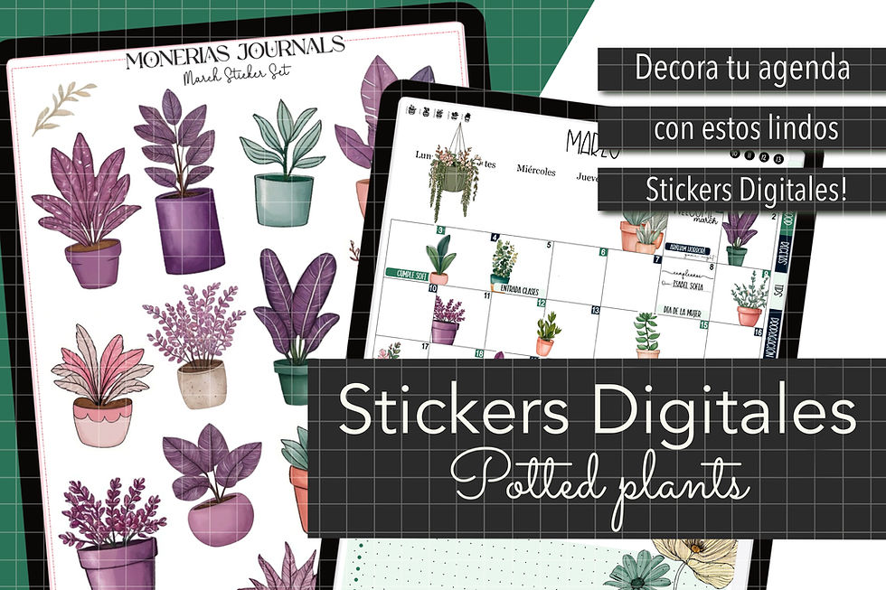 Miniatura: STICKERS DIGITALES PLANTAS y Suculentas para iPad y Android