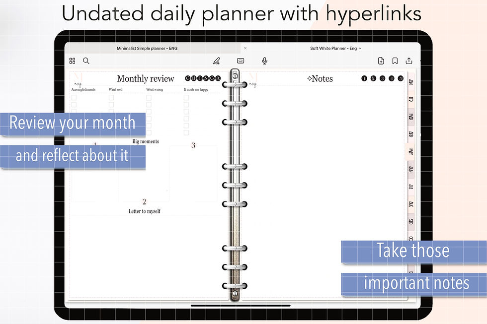 Miniatura: Agenda Digital Diaria - Planner Soft White