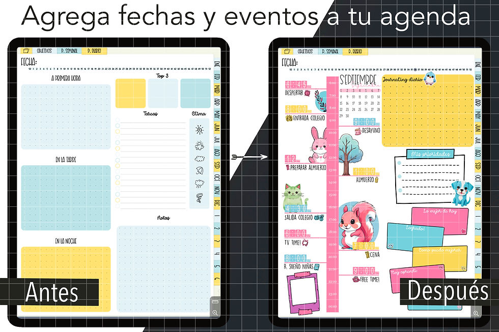 Miniatura: Tarjetas Números digitales. Marca eventos en iPad/Android - Sept