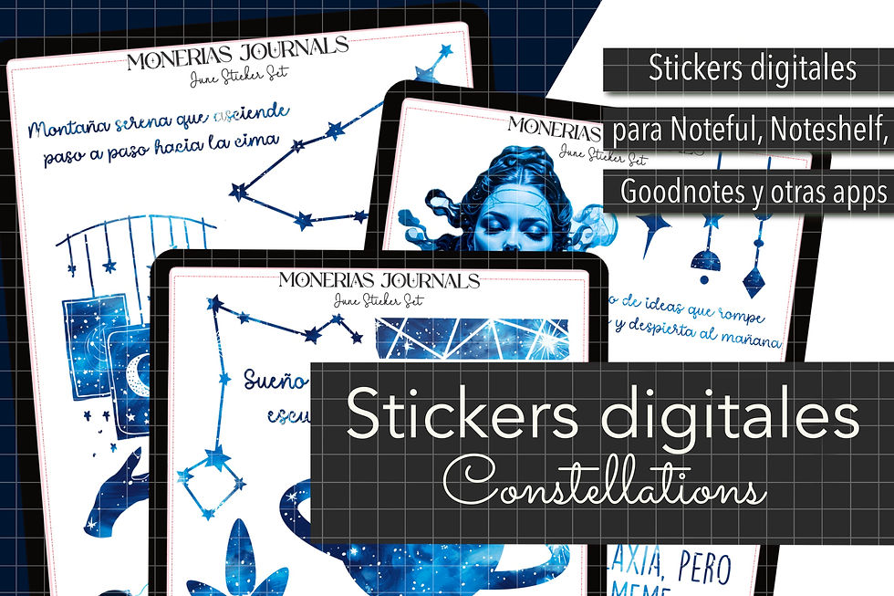 Miniatura: STICKERS DIGITALES del ZODIACO y constelaciones para iPad y Android