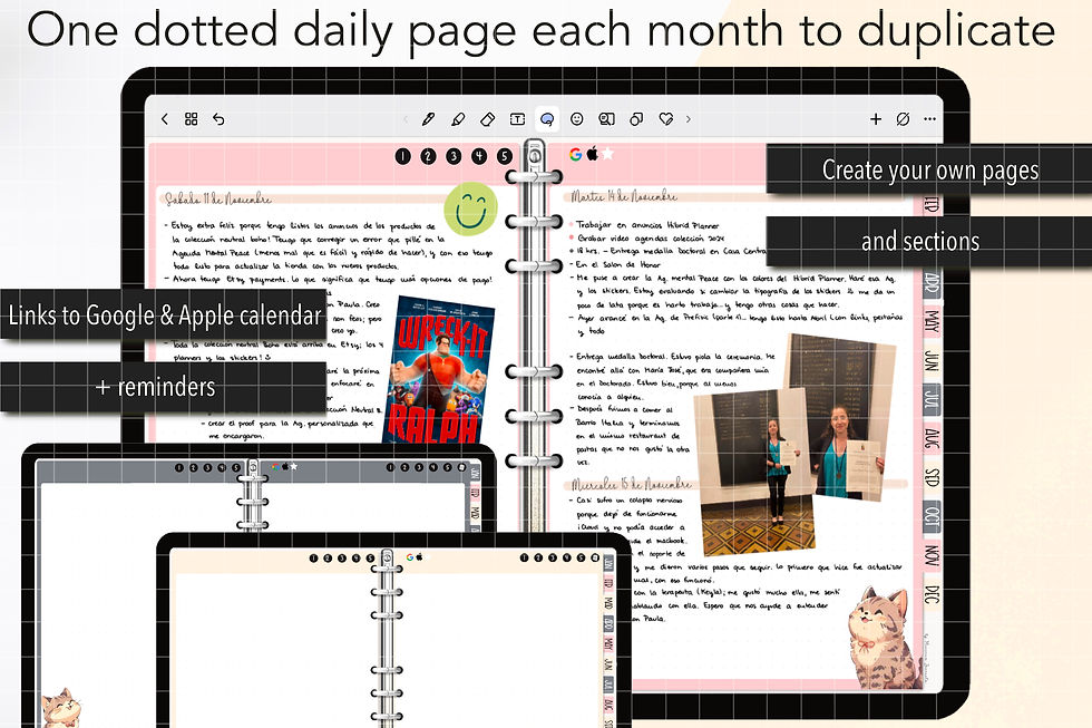 Miniatura: Agenda Digital Híbrida - Planner mensual y Bullet journal