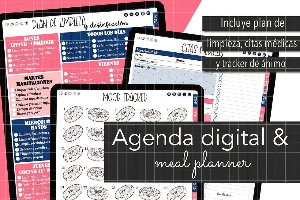 Miniatura: PLANIFICADOR DE COMIDAS. Agenda digital en pdf para iPad y Android
