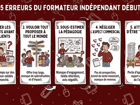 5 erreurs du formateur indépendant débutant (et comment les éviter)