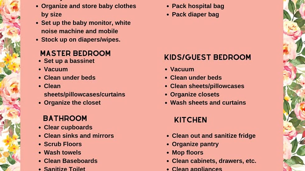 Checklist Nesting Party
