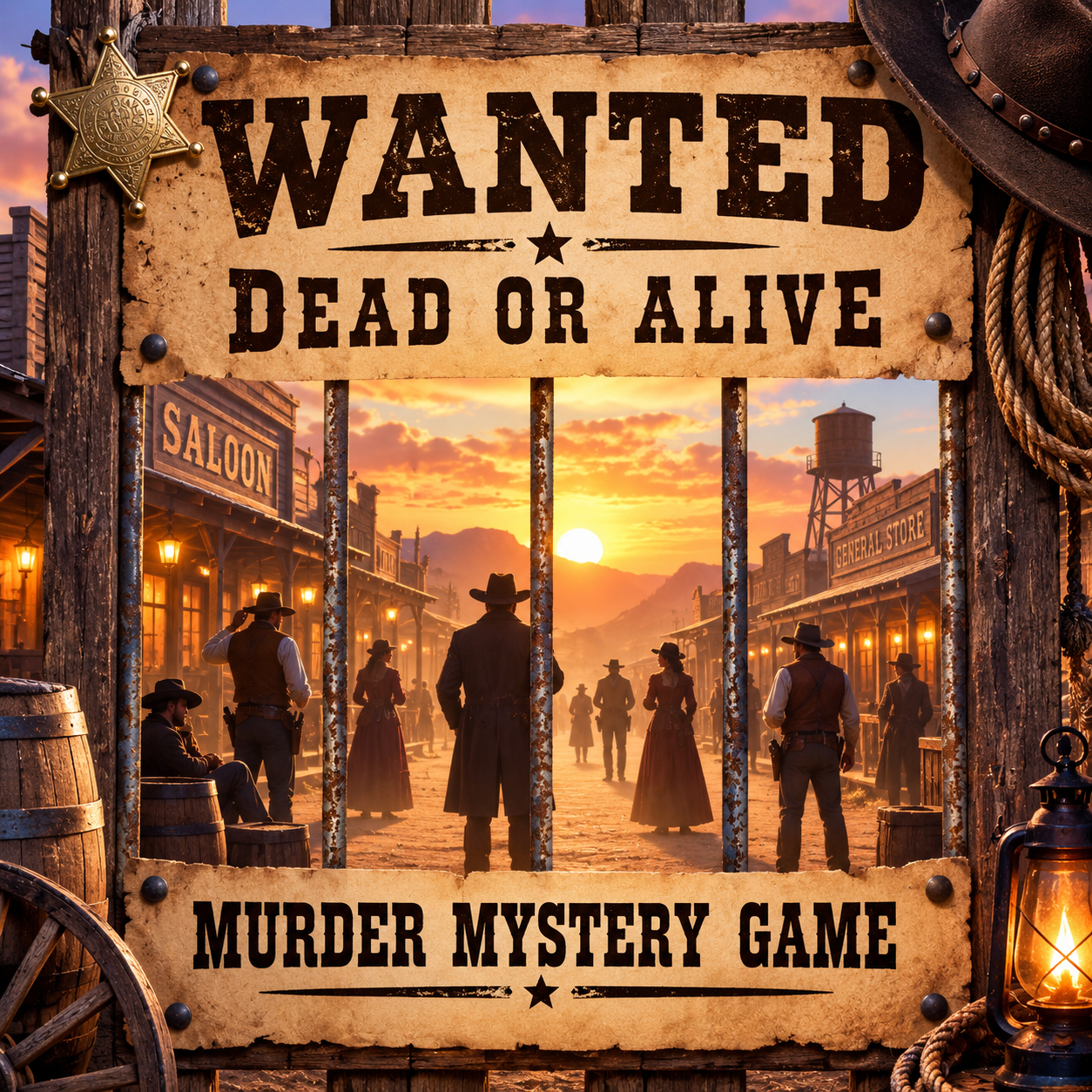 Wanted...Dead or Alive Murder Mystery Game
