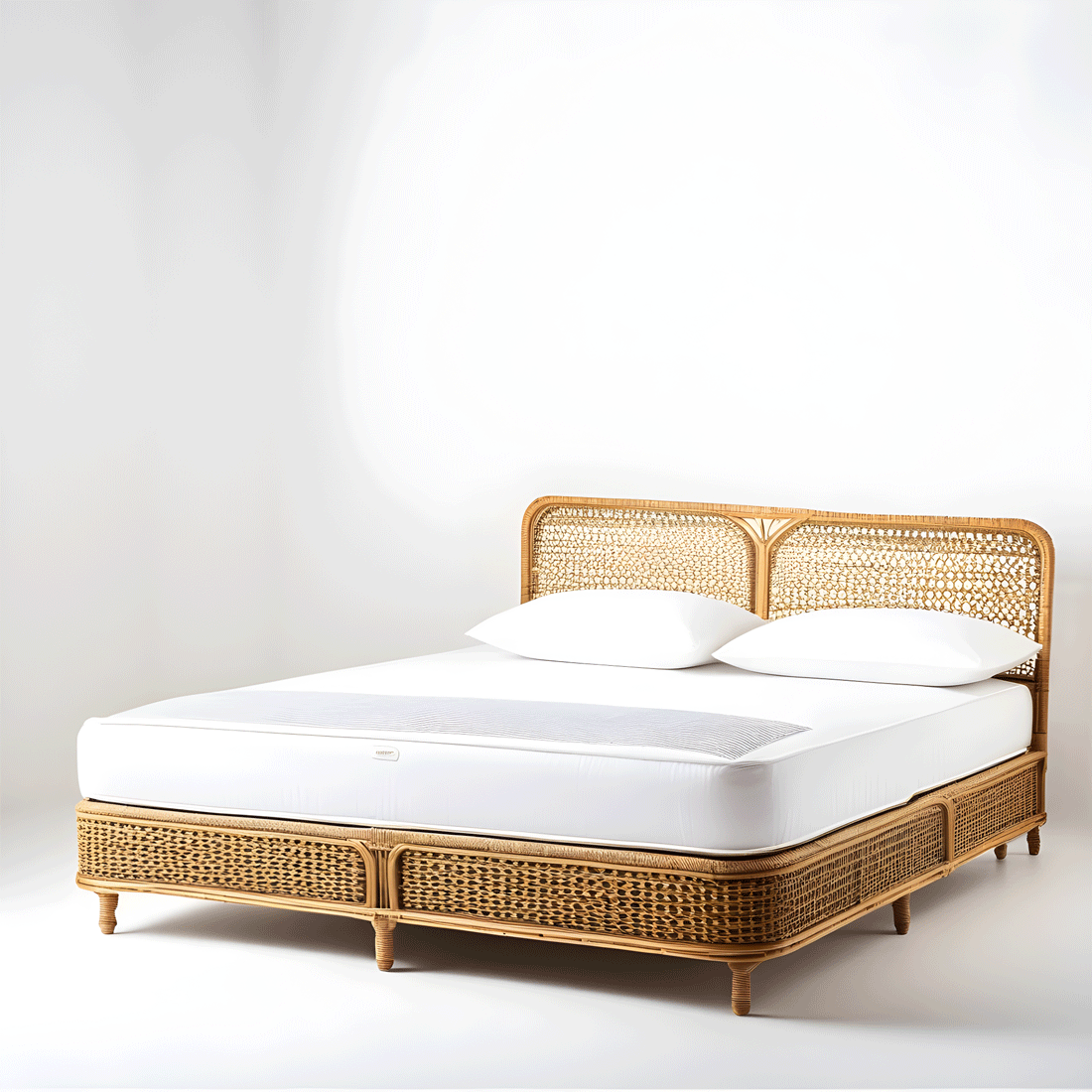 Chitrika Woodcraft Cane Sofa Cum Bed