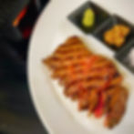 プレミアムアンガス牛のステーキBBQ風