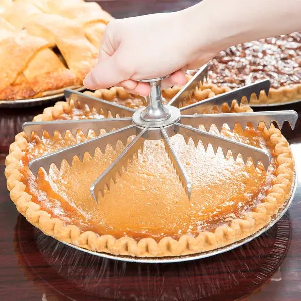 Producto: Cortador/marcador para tartas y tartas de aluminio de 9" con 10 cortes