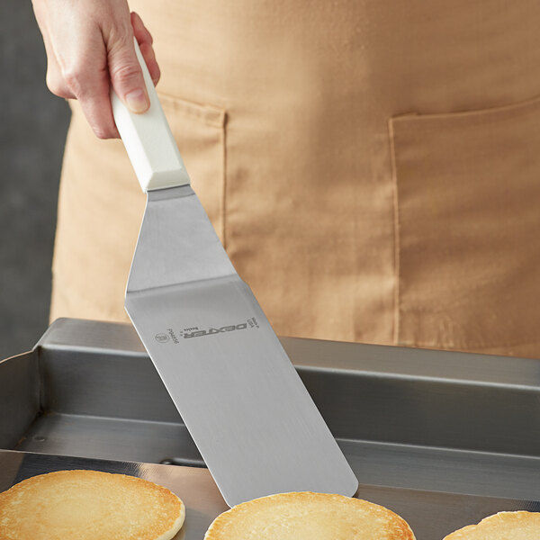 Espátula sólida flexible con mango polipropileno de 10" x 3"