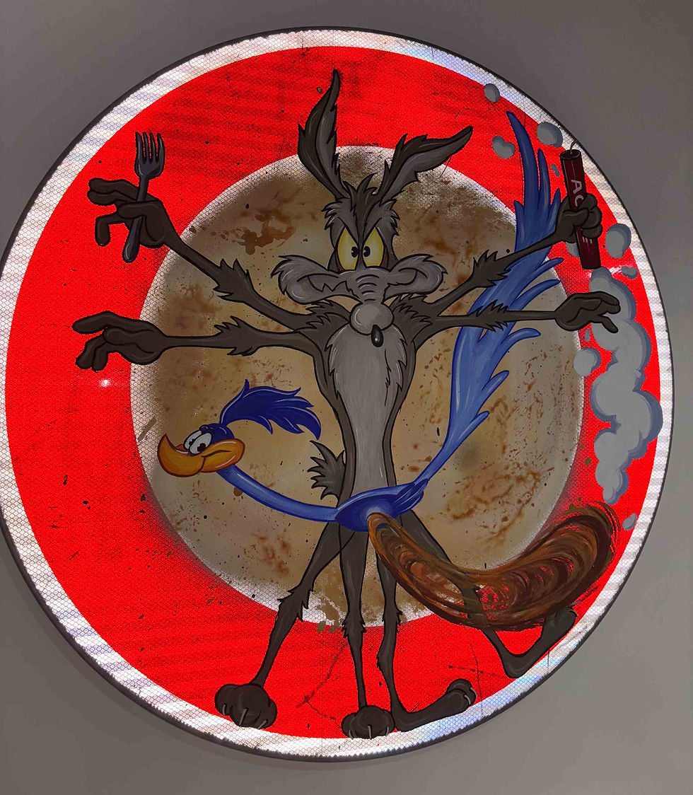 Miniature : Les Artistes Anonymes - Beep Beep / coyote - 90cm