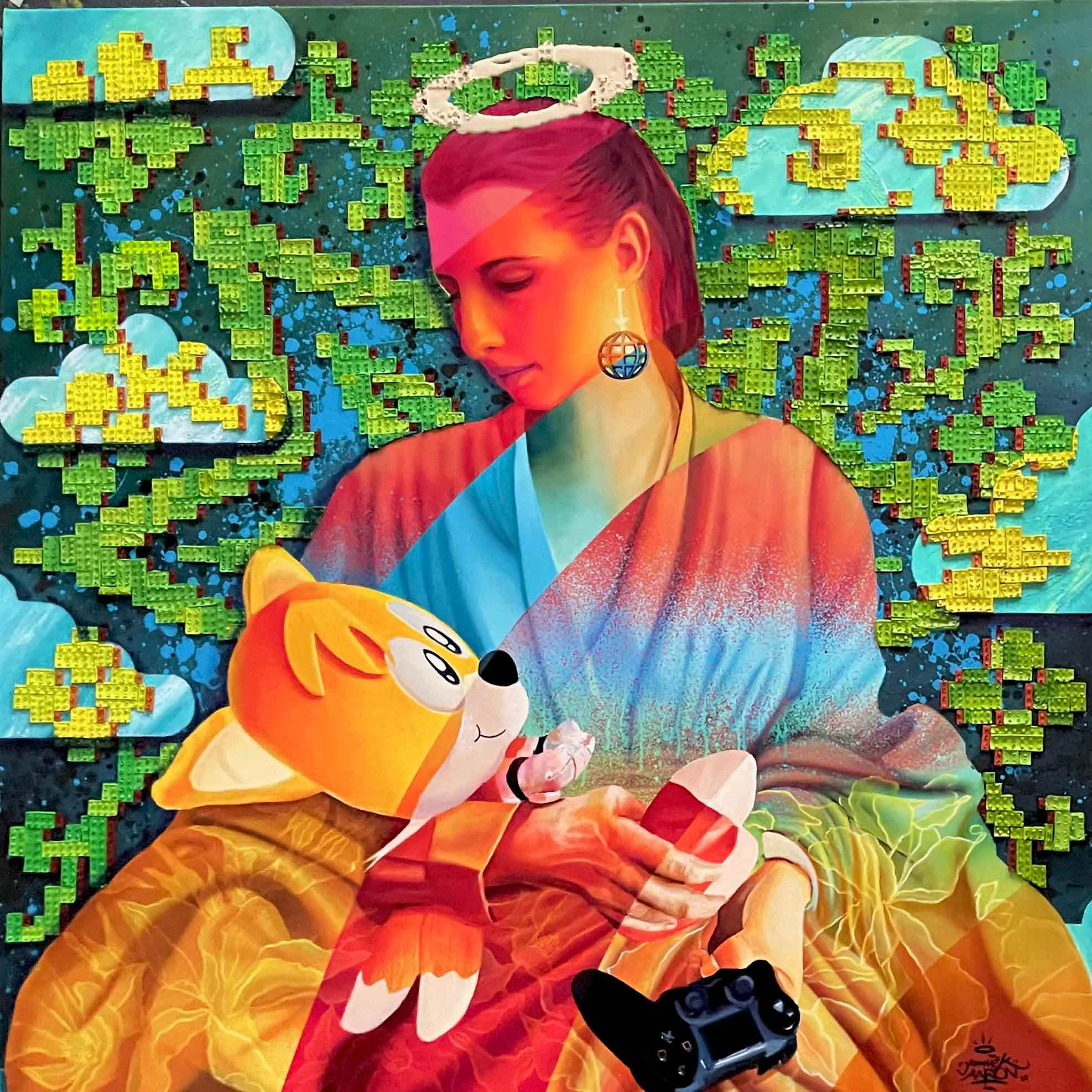 Yannick AARON - Virtual Reality - 150x150cm